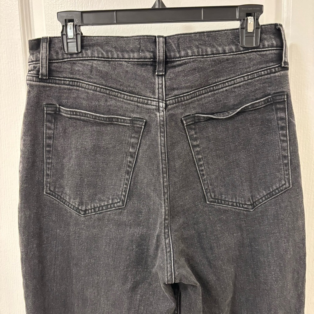 Abercrombie & Fitch The 90s Slim Straight Ultra High Rise Black Jeans size 10/30 - Picture 7 of 14